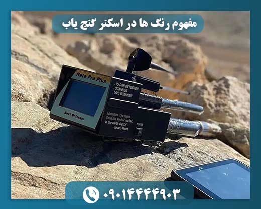 مفهوم رنگ ها در اسکنر گنج یاب