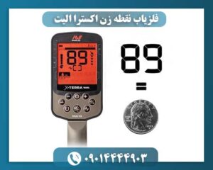 نمای نزدیک از کویل Double-D ضدآب فلزیاب نقطه زن اکسترا الیت 09014444903